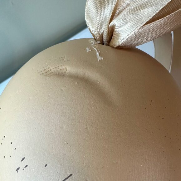 Speckled Easter Eggs Large Light Brown Easter Egg Decorations Qty 2 Springtime - Picture 4 of 7